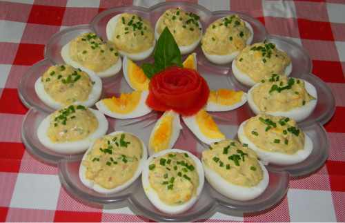 Mimóza tojások (oeufs mimosa-francia recept)
